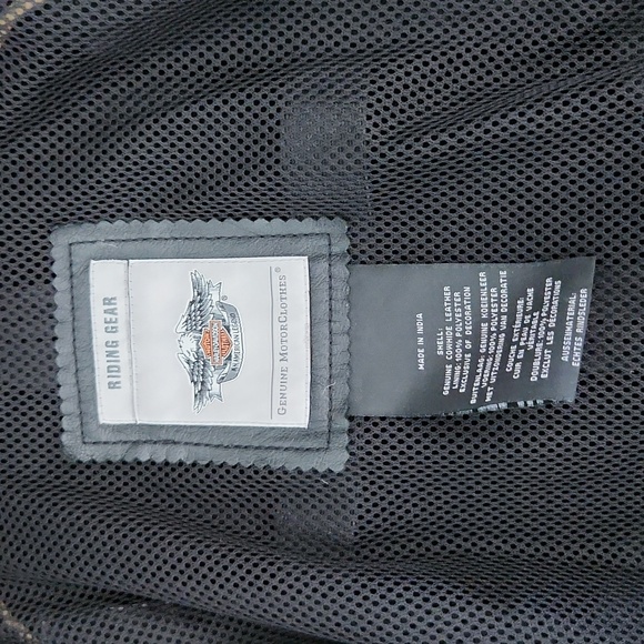 Harley Davidson Leather and Suede Riding Jacket - Picture 12 of 17